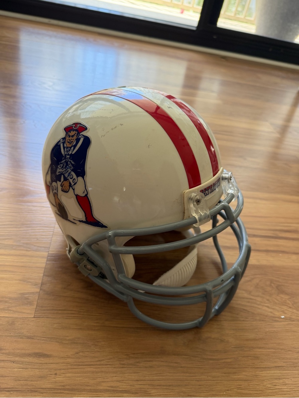 New England Patriots 50 Seasons Full-Size Helmet White & Red